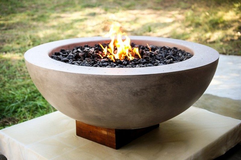 Concrete Bowl Fire Pit