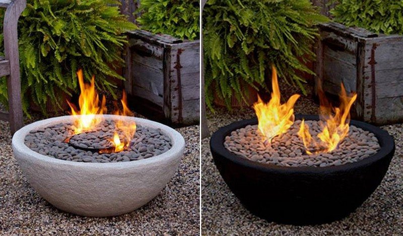 Concrete Bowl Fire Pit