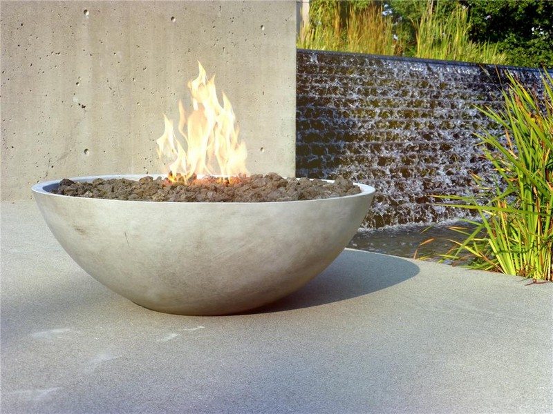 Concrete Bowl Fire Pit