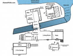 Floor plan of home - Kaweah Falls