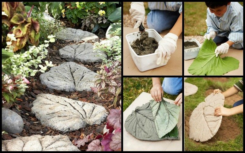 DIY Leaf-Shaped Stepping Stones | The Owner-Builder Network