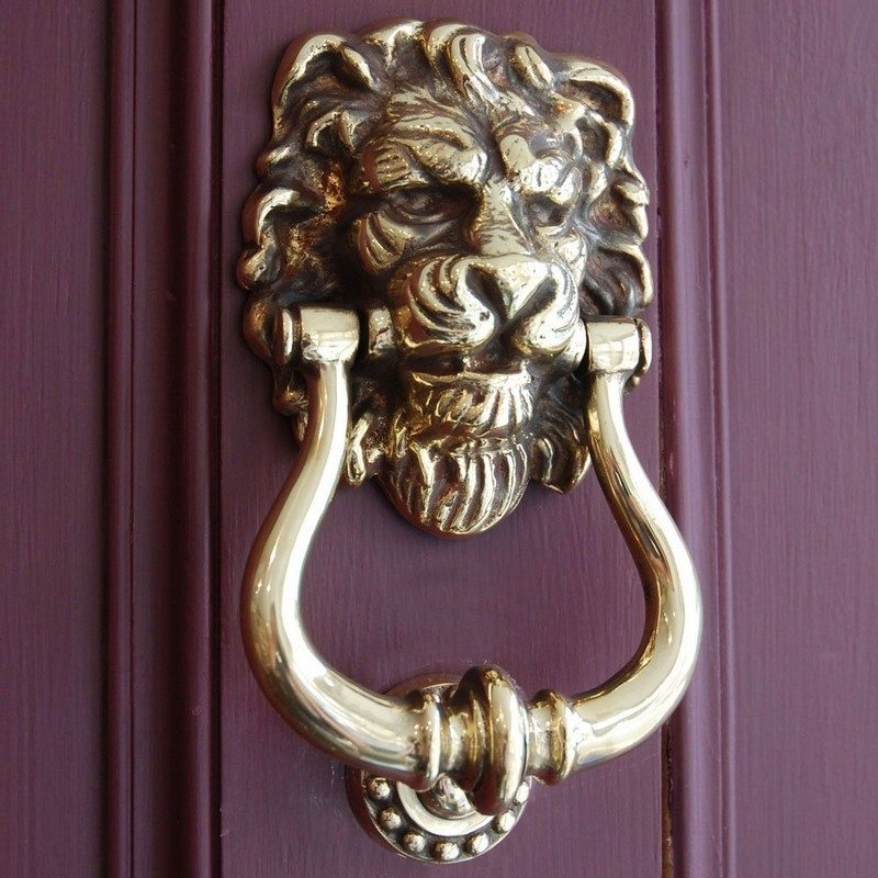 Lion Head Door Knocker