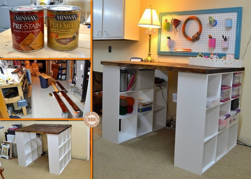 3 Easy Steps To Build Your DIY Bookshelf Craft Table