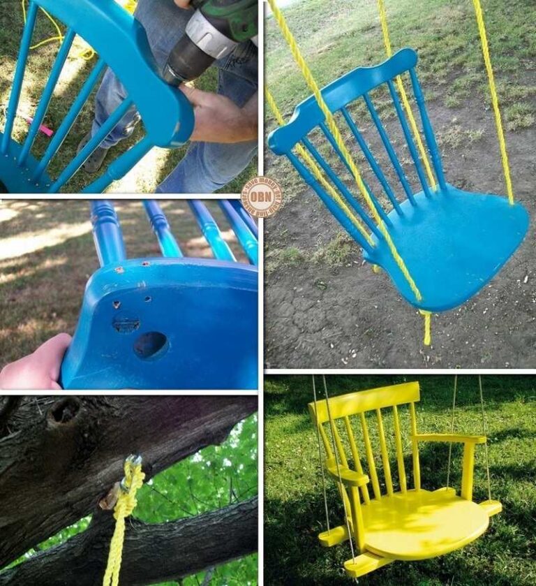 diy chair tree swing
