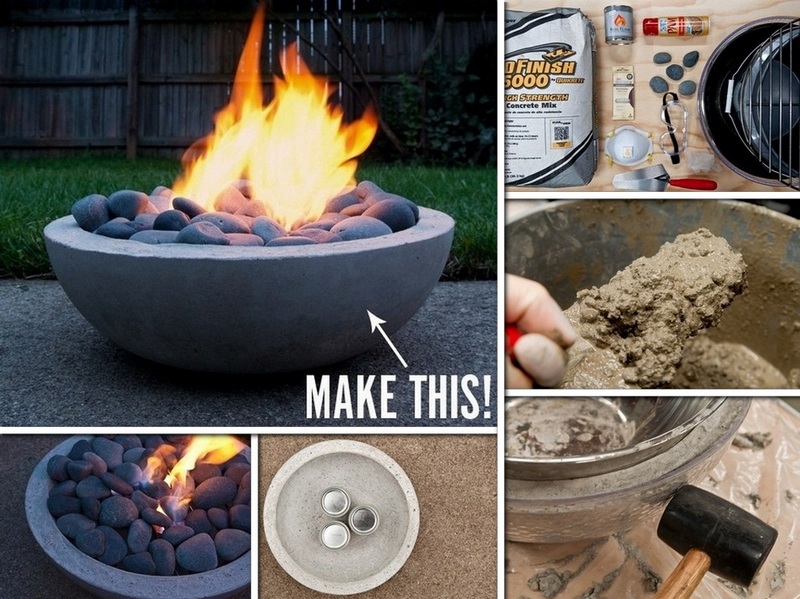 Create a Beautiful DIY Concrete Fire Pit for Your Backyard Oasis