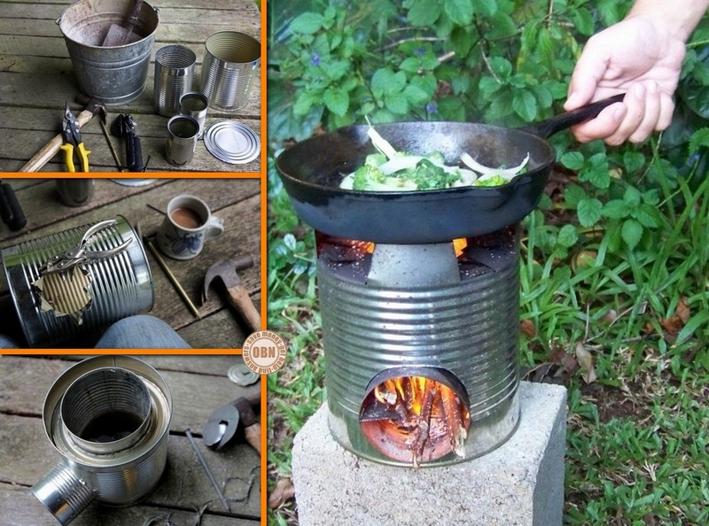 Best DIY Portable Tin Can Rocket Stove Ideas