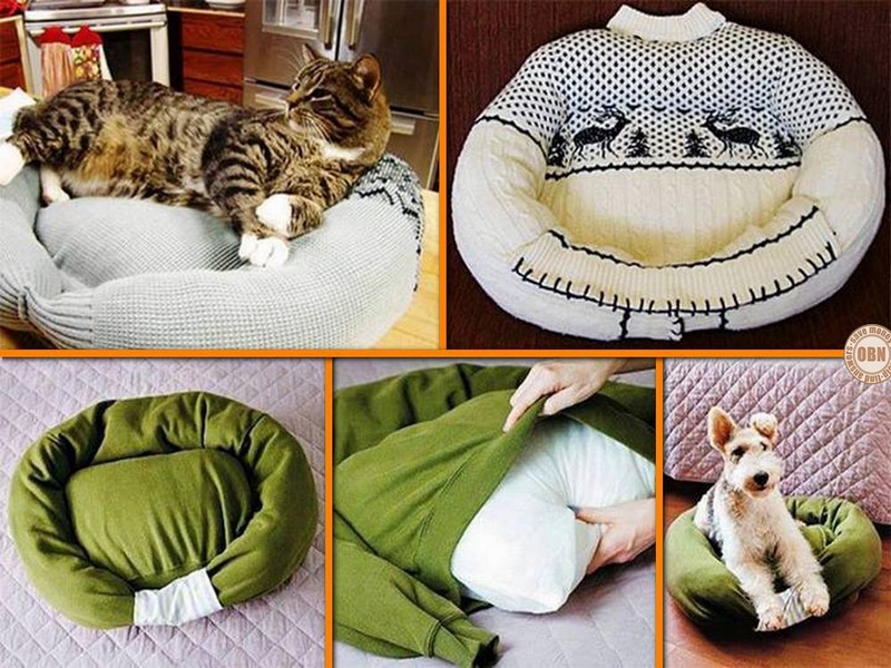 Delightful Pet Bed made from Sweaters - The Owner-Builder Network