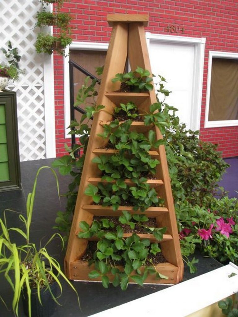 how to make a strawberry pyramid planter the owner