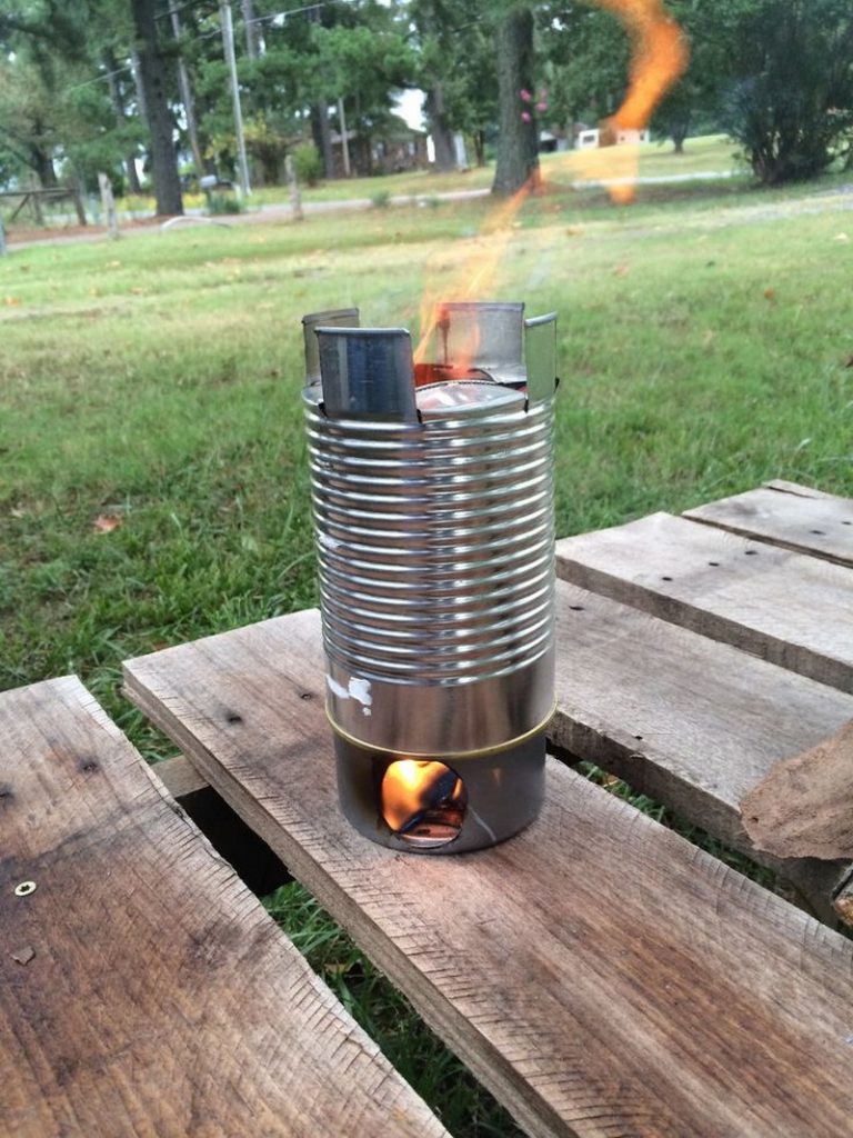 Tin Can Rocket Stove Examples