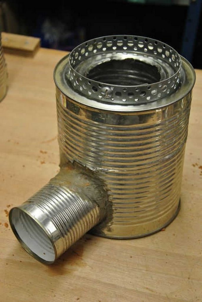 Tin Can Rocket Stove Examples