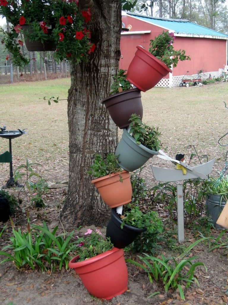 Topsy-Turvy Herb Garden Examples