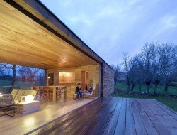 And when sitting, stopping in the doorway, the house disappears and the world continues in yellow