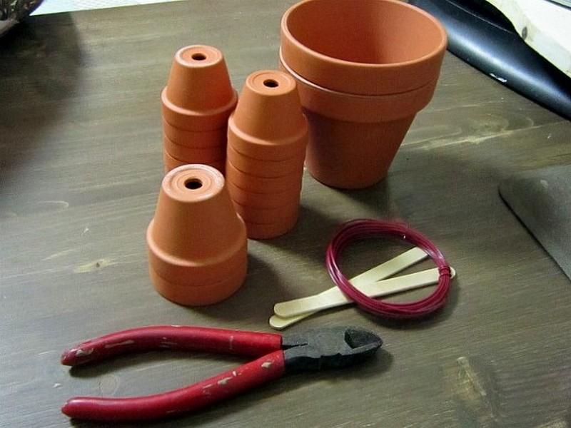 DIY Clay Pot Flower People - Tools and Materials