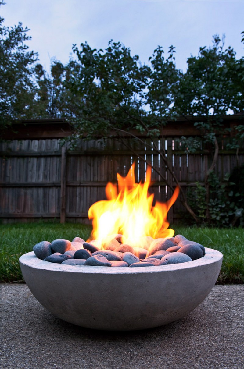 DIY Concrete Fire Pit