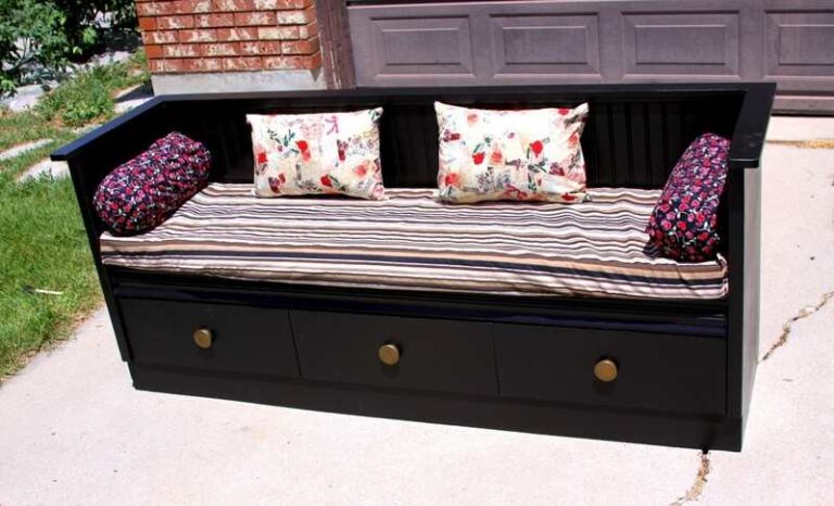 DIY Dresser Bench - After