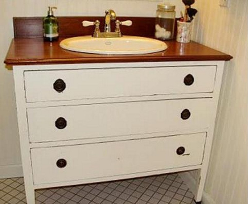 Diy Bathroom Vanity From A Dresser