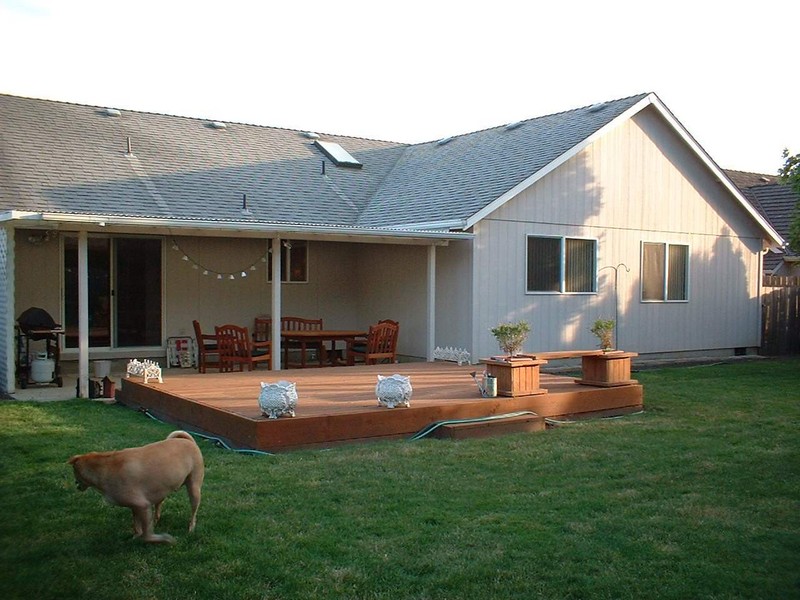 DIY Paver and Pebble Mosaic Patio - Before