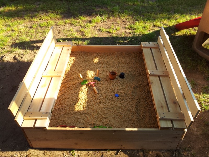 build 2x4 sandpit sandboxes sandkasten theownerbuildernetwork foter backyardfunandgames palletidea dekore thewhoot