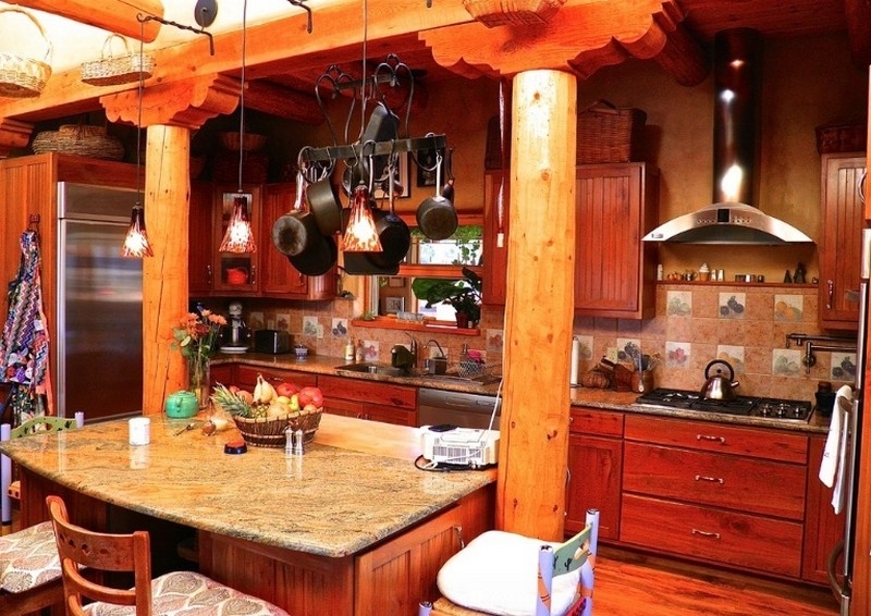 H and H Straw Bale Home - Kitchen