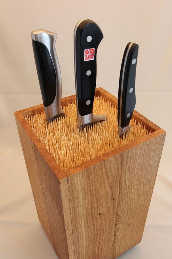 Bamboo Skewer Knife Box