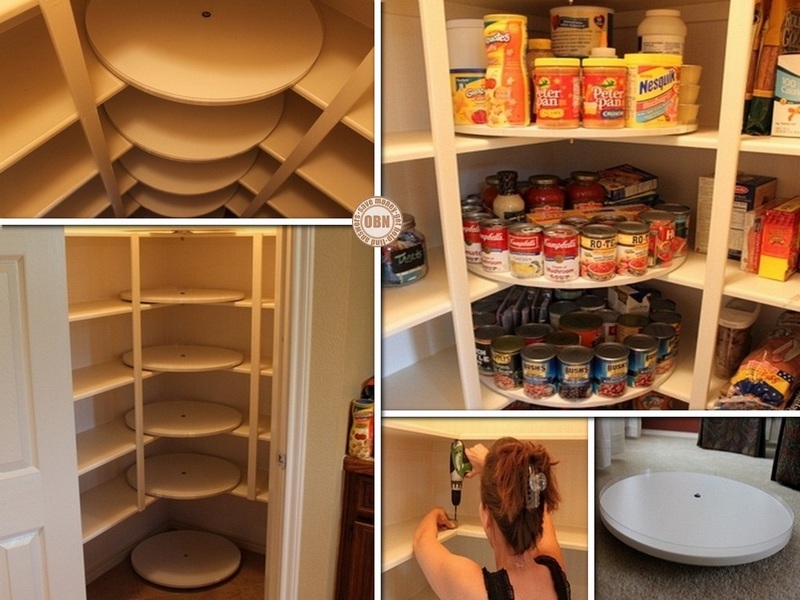 How to make a lazy susan pantry storage