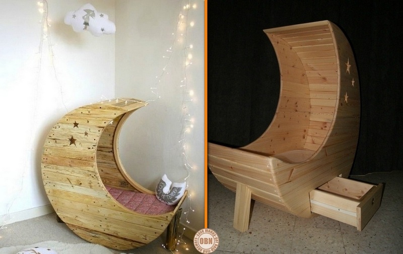 Awesome DIY Moon Shaped Cradle