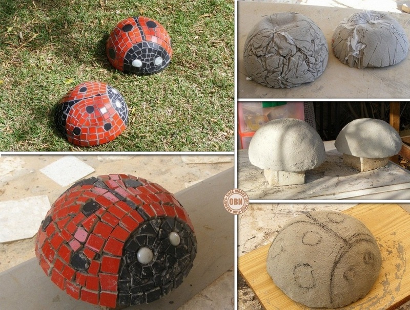 The Best DIY Mosaic Lady Bugs in 6 Easy steps