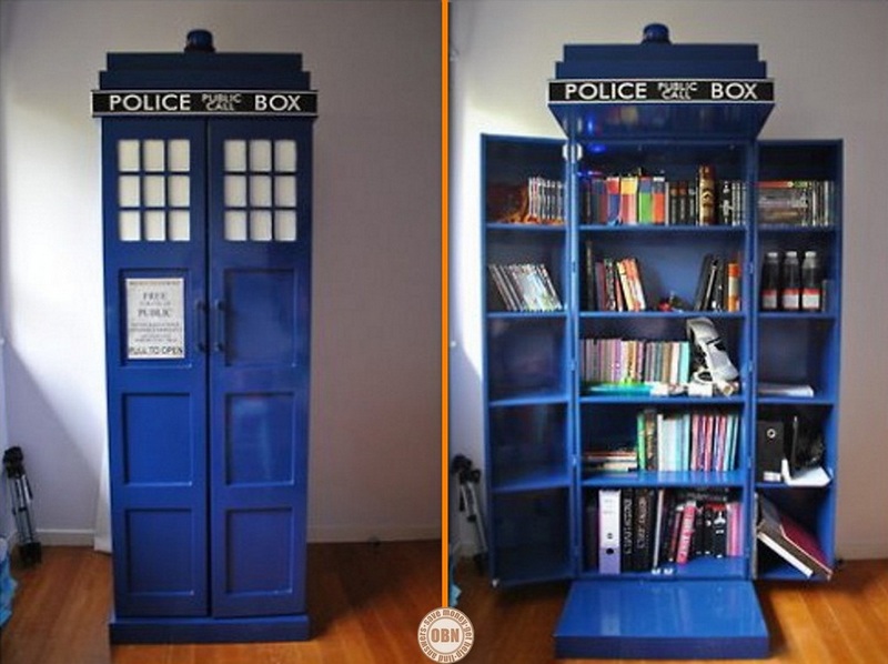 DIY Tardis Bookshelf - A Cool Way to Organize Your Book Collection