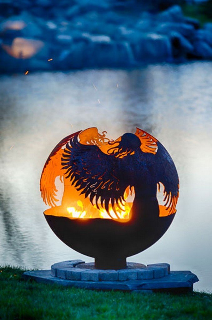 Artistic Sphere Fire Pit