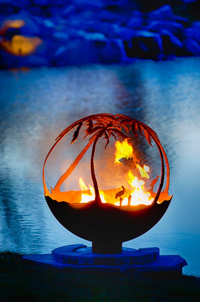 Artistic Sphere Fire Pit The Owner Builder Network