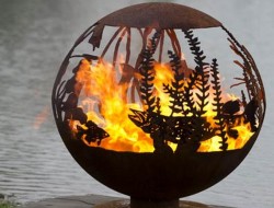 Artistic Sphere Fire Pit