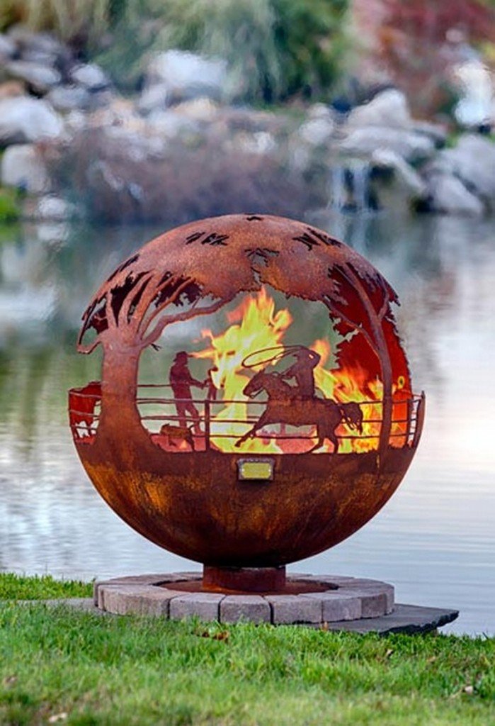 Artistic Sphere Fire Pit