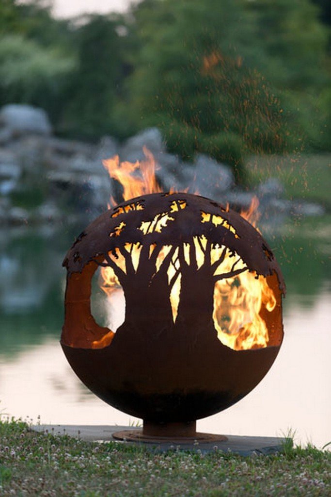 Artistic Sphere Fire Pit