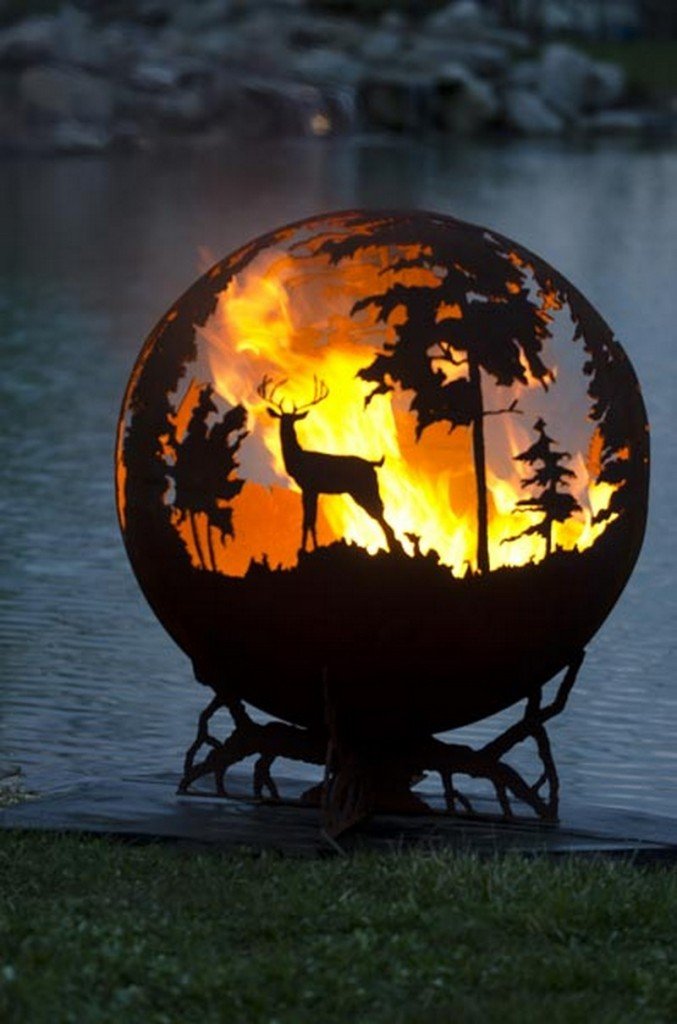 Artistic Sphere Fire Pit