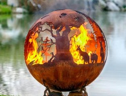 Artistic Sphere Fire Pit