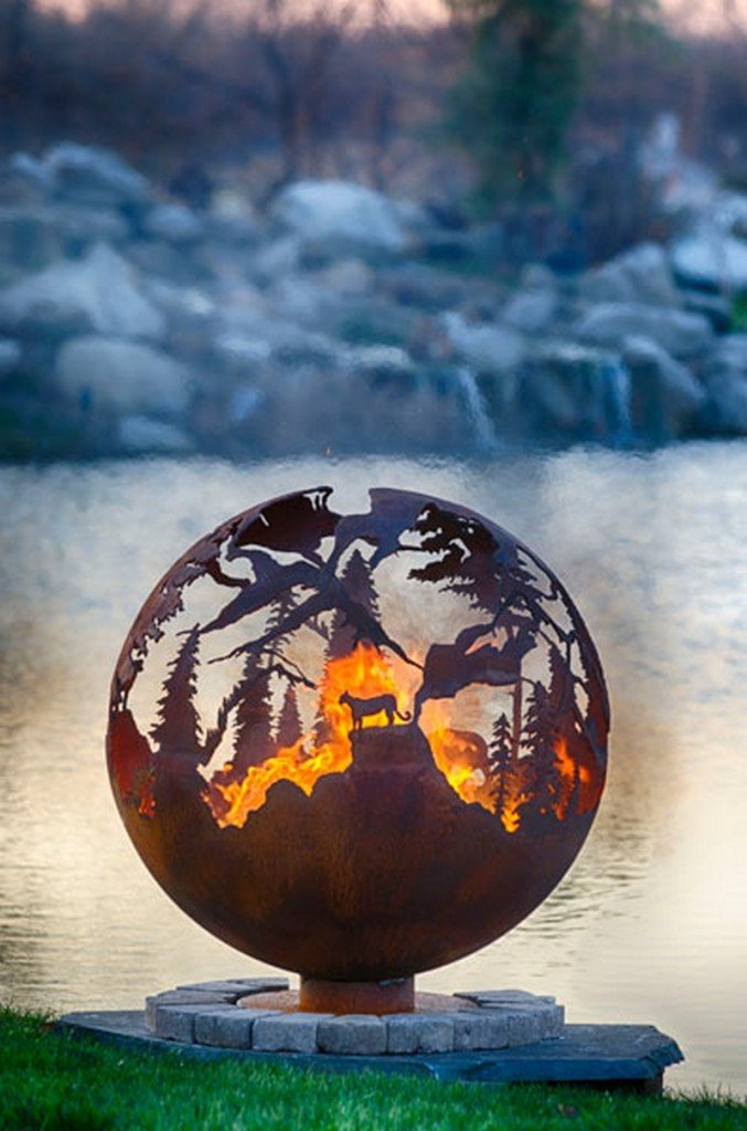 Artistic Sphere Fire Pit