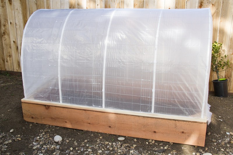 DIY Greenhouse Raised Garden Bed
