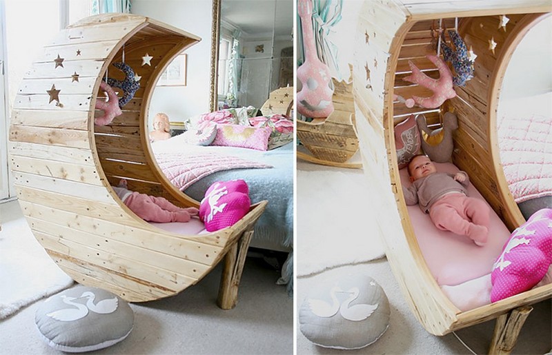 DIY Moon Shaped Cradle