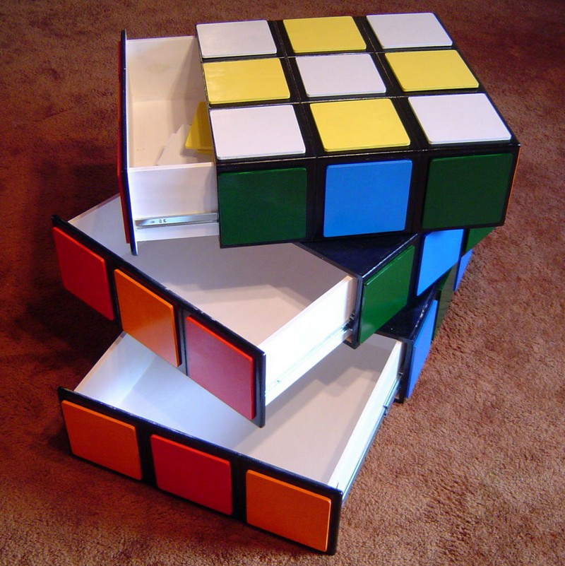 DIY Rubik's Cube Dresser