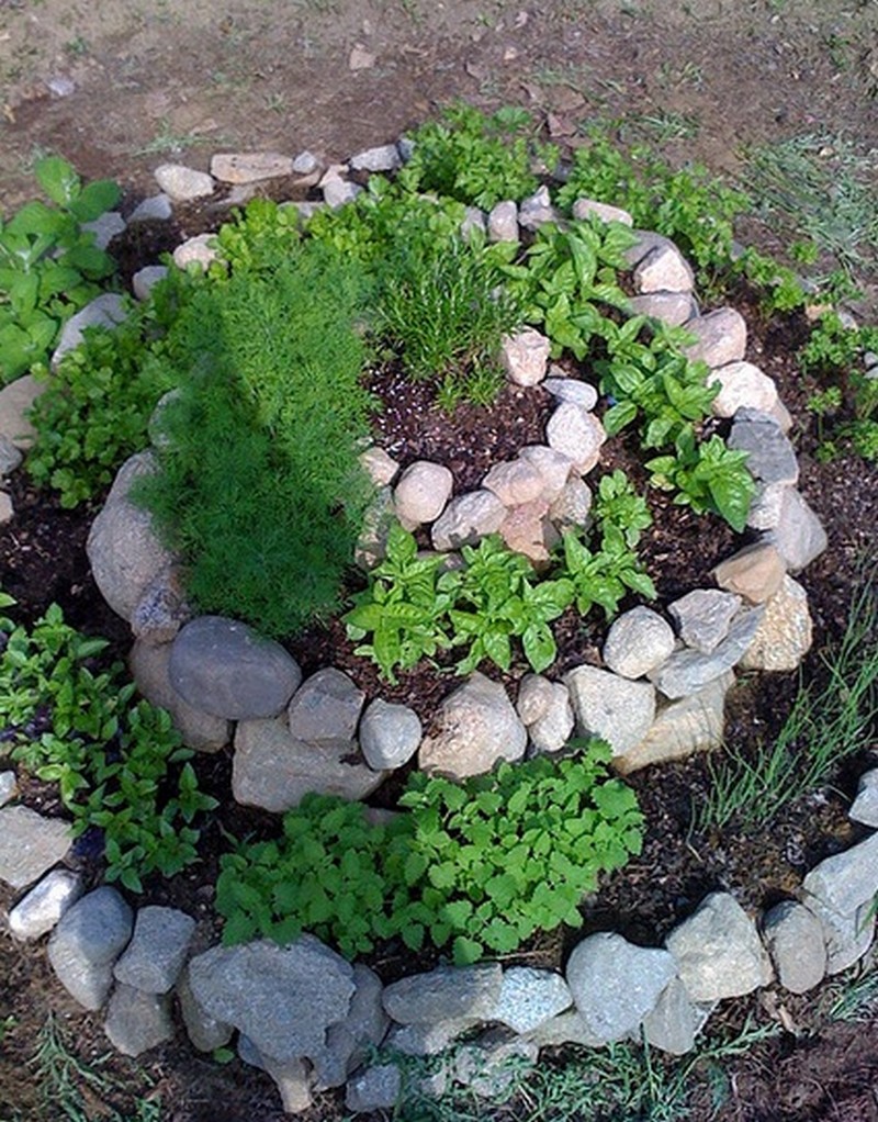 DIY Spiral Herb Garden