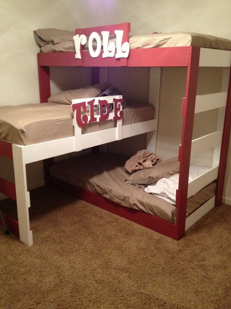 DIY Triple Bunk Bed