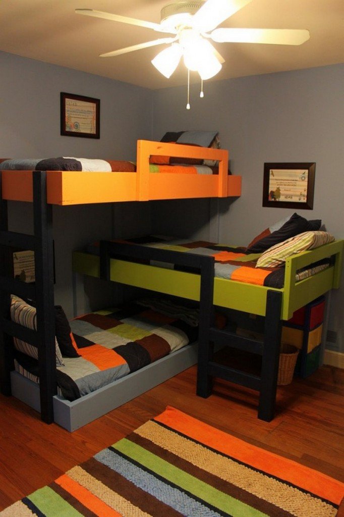 DIY Triple Bunk Bed