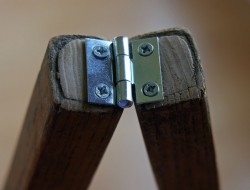 DIY Vintage Crutches Shelf