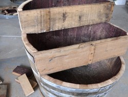 DIY Wine Barrel Planter