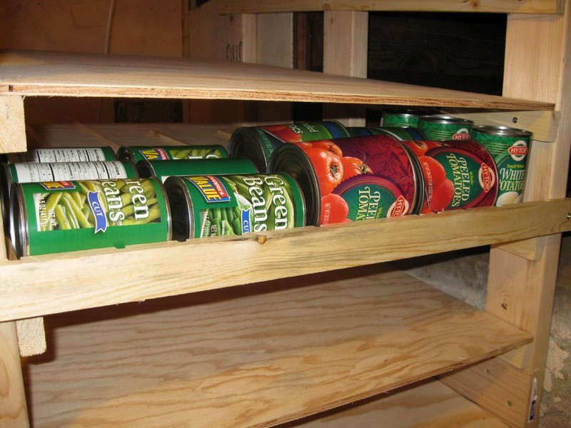 DIY Canned Food Shelf