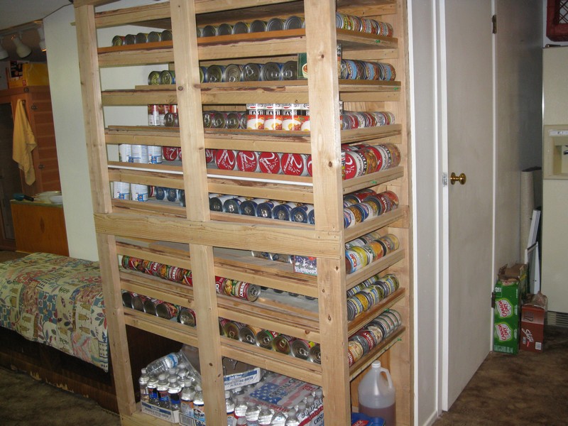 DIY Canned Food Shelf