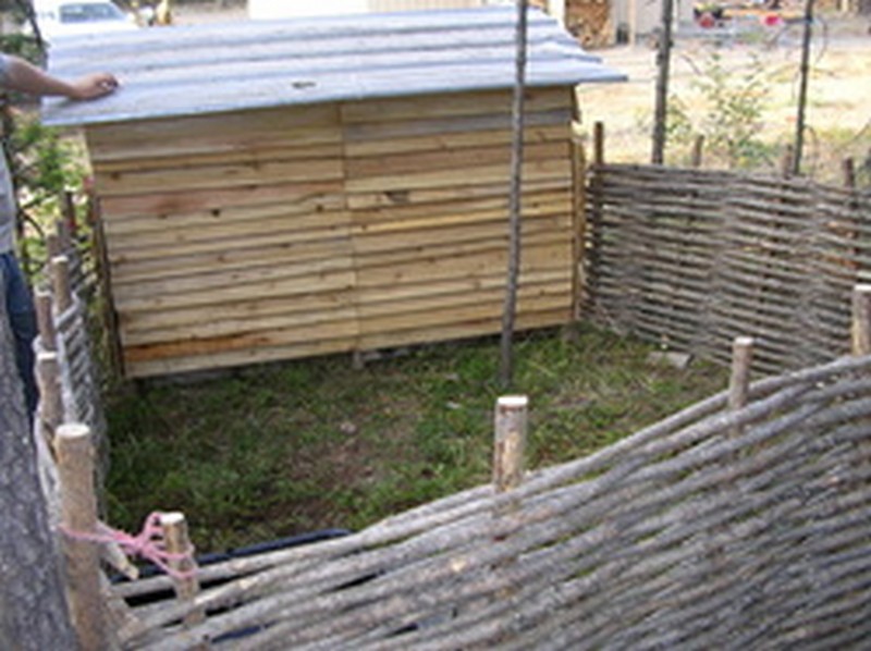 DIY Pine Wattle Fence