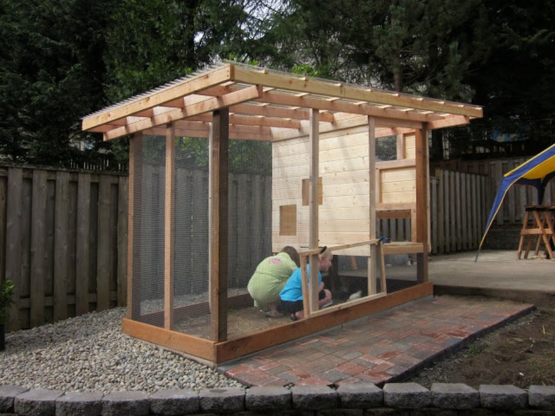 Homemade Chicken Coop - Hen house siding