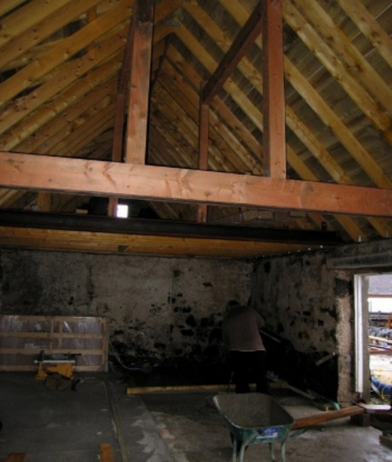 Leachachan Barn - Restoration and redesign in progress