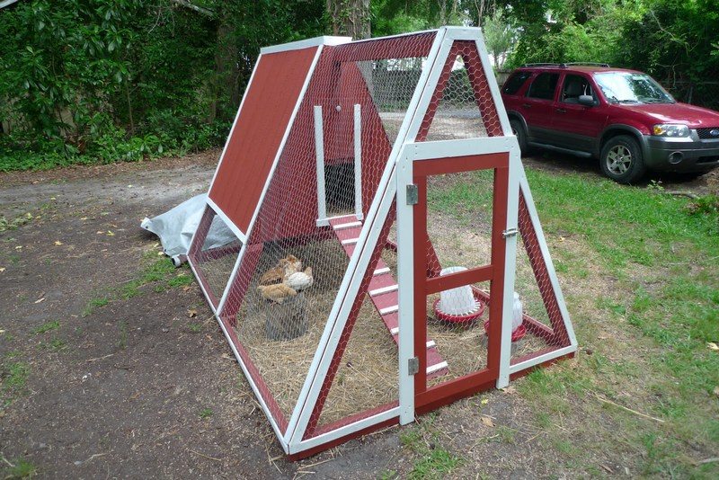 DIY Repurposed Swing Set Chicken Coop